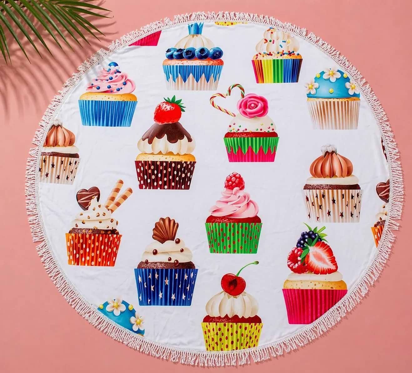 Полотенце пляжное MirSon №5059 Summer Time Muffins 150x150 см (2200003180855)